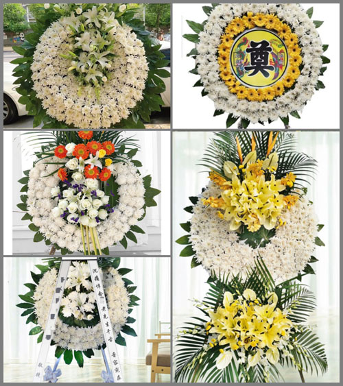 广东梅州市五华县华城镇新四村花圈速递